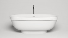 Ванна отдельностоящая Greca, 1800x800x610 мм, S-Stone, Матовая, покраска RAL с внешней стороны