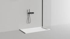 Душевой поддон из камня Capri 1500x800x82 S-Sense, Матовая, цвет белый