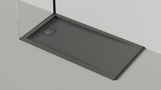 Душевой поддон из камня Capri 1500x800x82 S-Sense, Матовая, цвет белый