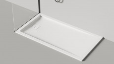 Душевой поддон из камня Capri 1500x800x82 S-Sense, Матовая, цвет белый