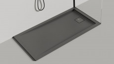 Душевой поддон из камня Capri 1500x800x82 S-Sense, Матовая, цвет белый