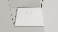 Душевой поддон Oasi, 800x800x30 мм, S-Stone, Матовый, Белый