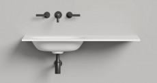 Раковина подвесная Onda, 2000x700x138 мм, S-Stone, Матовая, покраска по RAL полностью