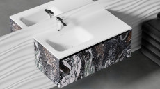 Раковина подвесная Onda, 2000x700x138 мм, S-Stone, Матовая, покраска по RAL полностью