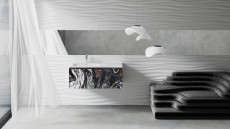 Раковина подвесная Onda, 2000x700x138 мм, S-Stone, Матовая, покраска по RAL полностью