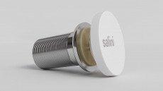 Донный клапан для раковины D 502, Sense, Глянцевый, Белый