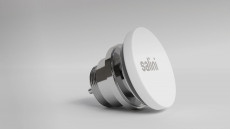 Донный клапан для раковины фиксированный D 604, Sense, Глянцевый, Белый