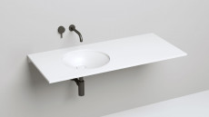 Раковина встраиваемая Marea 08, 420x420x135 мм, S-Stone, Матовая, Белая