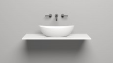 Столешница Costa 1000х500х15 S-Stone, Матовая, цвет белый