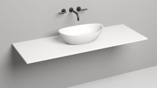 Столешница Costa 1500х500х15 S-Stone, Матовая, цвет белый