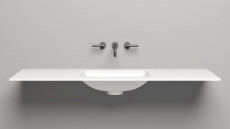 Столешница Costa 1500х500х15 S-Stone, Матовая, цвет белый