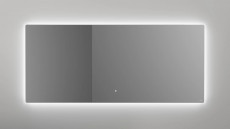 Зеркало для ванной Ombra с LED подсветкой, 1600x700x25 мм