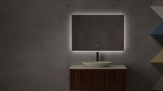 Зеркало для ванной Ombra с LED подсветкой, 1600x700x25 мм