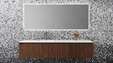 Зеркало для ванной Ombra с LED подсветкой, 1600x700x25 мм