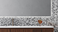 Зеркало для ванной Ombra с LED подсветкой, 1600x700x25 мм