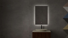 Зеркало для ванной Ombra с LED подсветкой, 900x900x25 мм