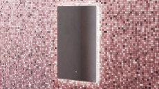 Зеркало для ванной Ombra с LED подсветкой, 900x900x25 мм