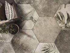 Tropic Grey Hexag 32x36.8 Zm-228