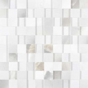 REX Alabastri Madreperla Mosaico 3D Lap 3x3 Rett 30x30 - 10 мм
