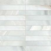 REX Alabastri Smeraldo Mosaico Lap 3x15 Rett 30x30 - 10 мм