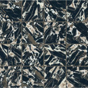 REX Etoile Brown River Glossy Mossaico 7.5x7.5 30x30 - 6 мм
