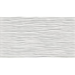 3D Wall Design Wave White Matt 56x30.5 - 9 мм