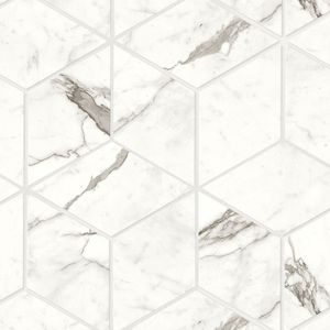 Marvel Statuario Supremo Mosaico Esagono Lapp 35x30 - 9 мм
