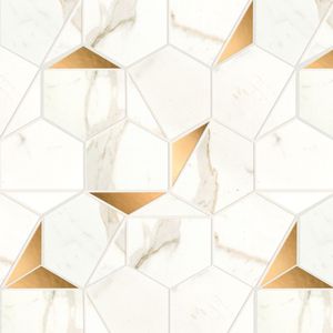 Marvel Calacatta Prestigio Gold Hex Shiny 29x25.1 - 9 мм