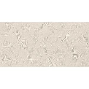 3D Wall Carve Leaf Ivory Matt 80x40 - 8.5 мм