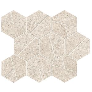 Boost Stone White Mosaico Hex 28.5x25 - 9 мм