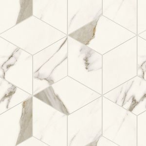 Marvel Calacatta Sublime Mosaico Esagono Silk 35x30 - 9 мм