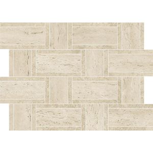 Marvel Travertino Pearl Mosaico Basketweave 47x35 - 9 мм
