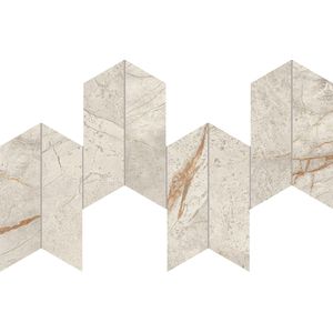 Marvel Diva White Everest Mosaico Chevron Velvet 46.3x17.5 - 9 мм
