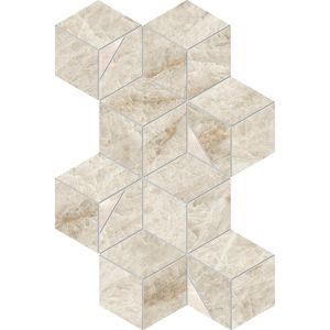 Marvel Diva Taj Mahal Mosaico Hex Lapp. 40.3x23.3 - 9 мм