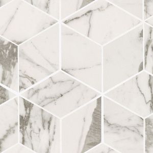 Marvel Statuario Select Mosaico Esagono Lappato 35x30 - 10 мм