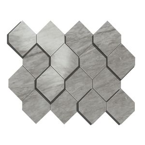 Marvel Bardiglio Grey Mosaico Esagono 3D 35.3x28.2 - 10 мм