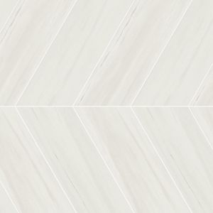 Marvel Bianco Dolomite Chevron Lappato 22.9x22.5 - 10 мм