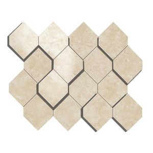 Marvel Cream Prestige Mosaico Esagono 3D 35.3x28.2 - 10 мм